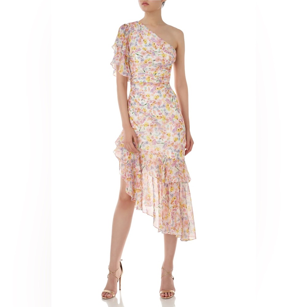 Amur Floral One-Shoulder Dress